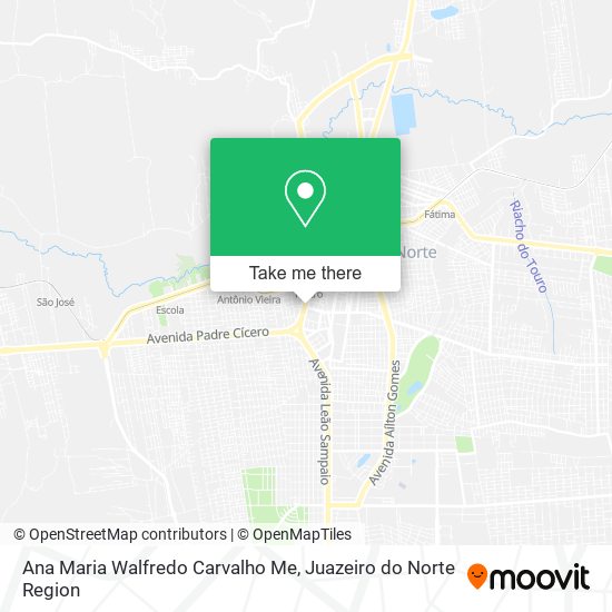 Ana Maria Walfredo Carvalho Me map