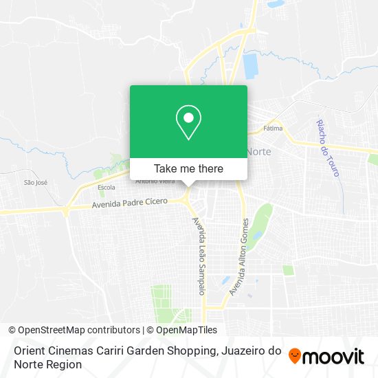 Mapa Orient Cinemas Cariri Garden Shopping