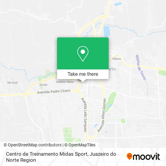 Centro de Treinamento Midas Sport map