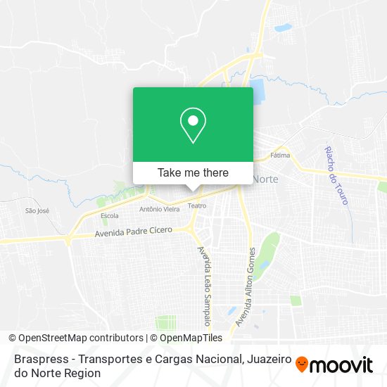 Mapa Braspress - Transportes e Cargas Nacional