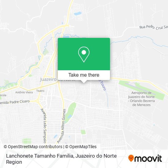 Lanchonete Tamanho Familia map