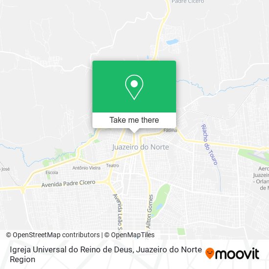 Mapa Igreja Universal do Reino de Deus