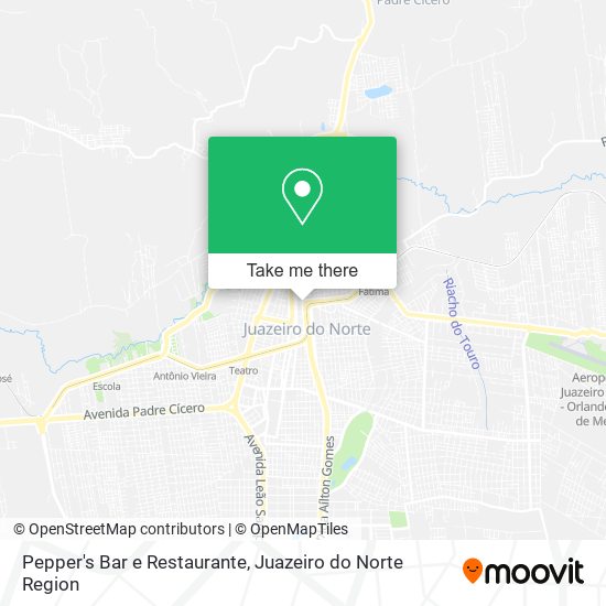 Mapa Pepper's Bar e Restaurante