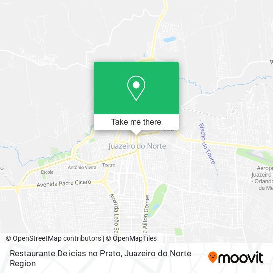 Mapa Restaurante Delicias no Prato