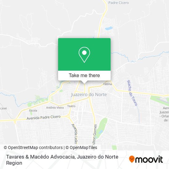 Mapa Tavares & Macêdo Advocacia