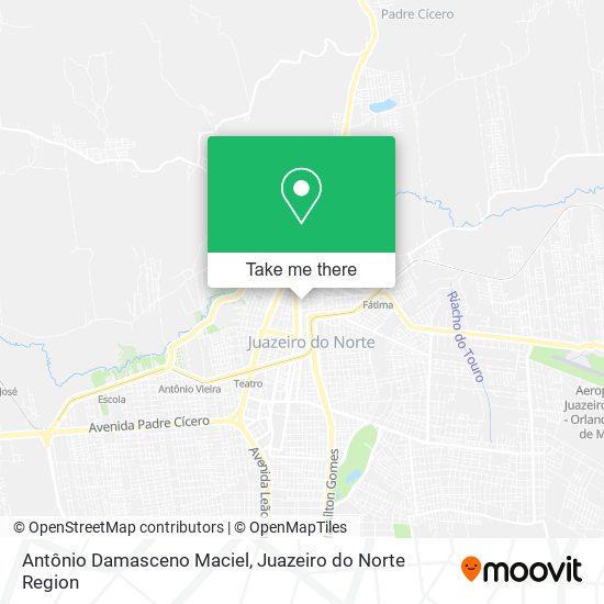 Mapa Antônio Damasceno Maciel