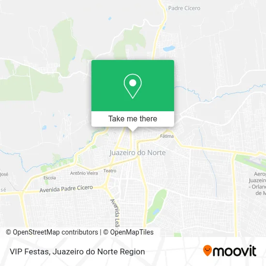 VIP Festas map