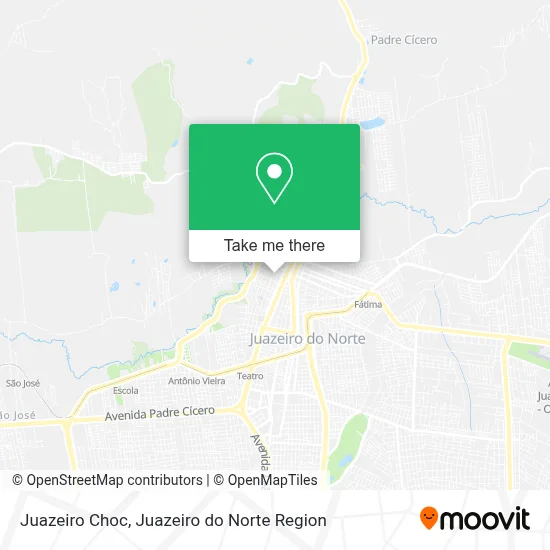 Juazeiro Choc map
