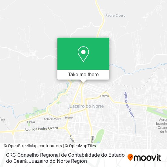Mapa CRC-Conselho Regional de Contabilidade do Estado do Ceará