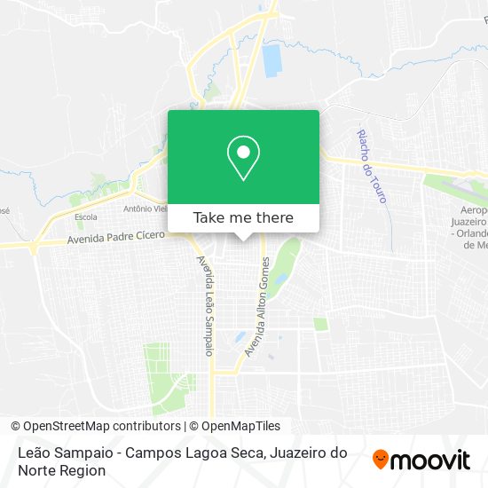 Mapa Leão Sampaio - Campos Lagoa Seca