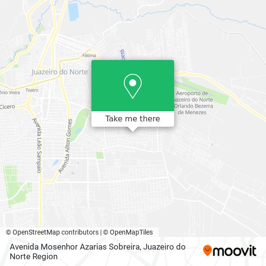 Mapa Avenida Mosenhor Azarias Sobreira