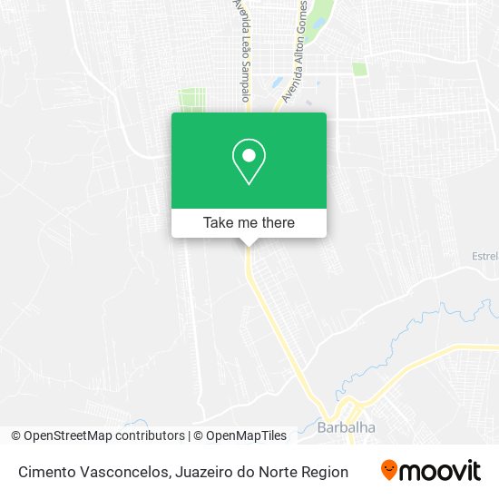 Cimento Vasconcelos map