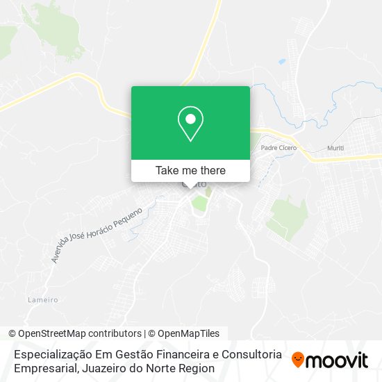 Mapa Especialização Em Gestão Financeira e Consultoria Empresarial