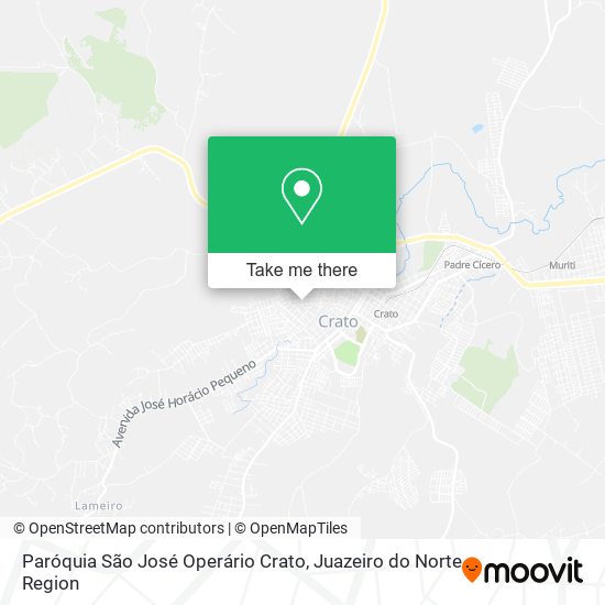 Mapa Paróquia São José Operário Crato