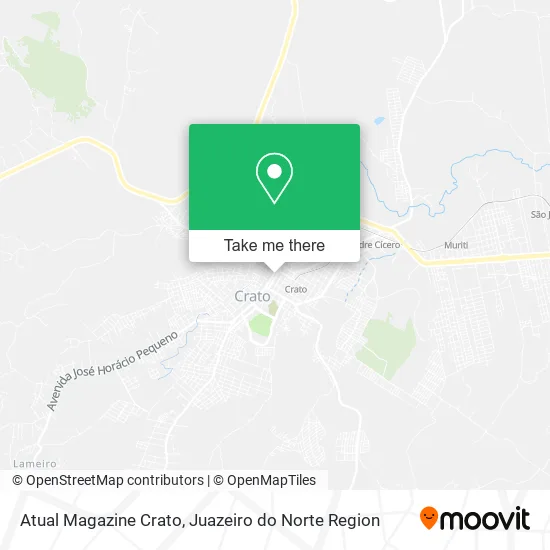 Atual Magazine Crato map