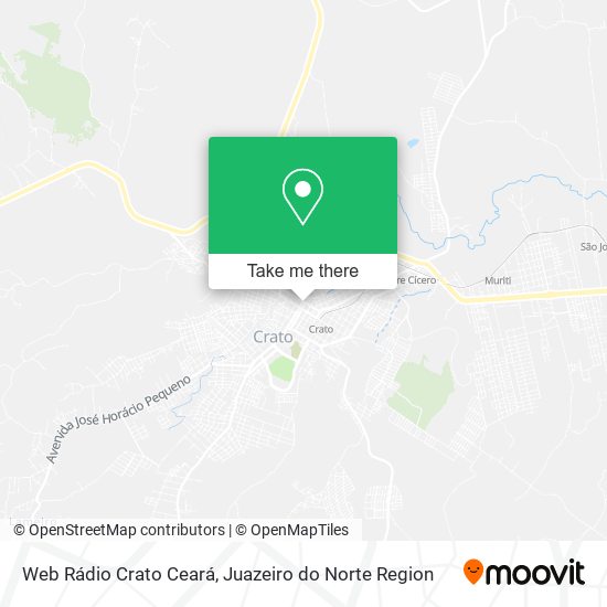 Mapa Web Rádio Crato Ceará