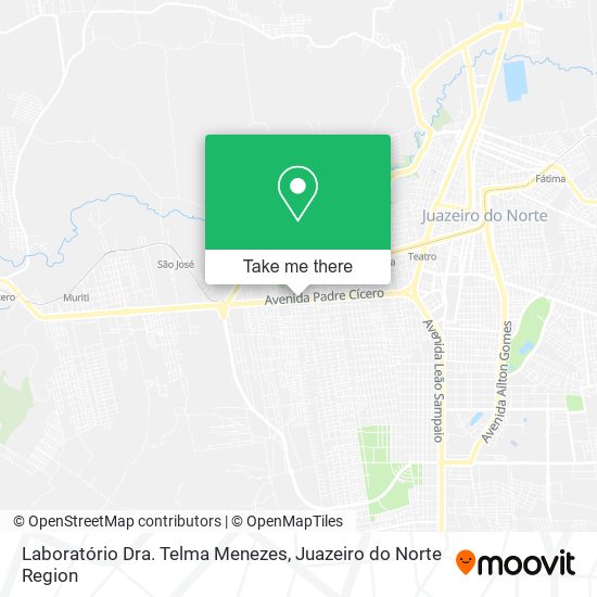 Mapa Laboratório Dra. Telma Menezes