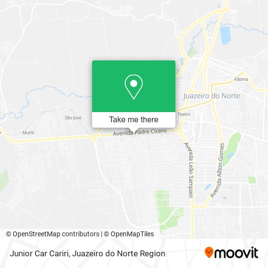 Junior Car Cariri map