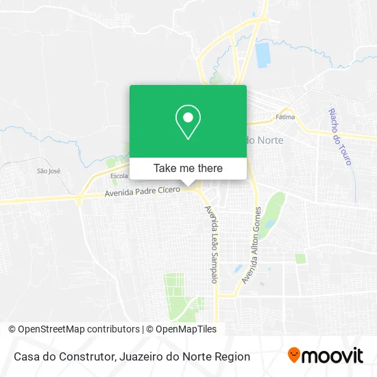 Casa do Construtor map