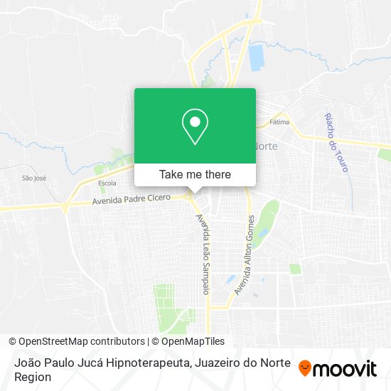 Mapa João Paulo Jucá Hipnoterapeuta