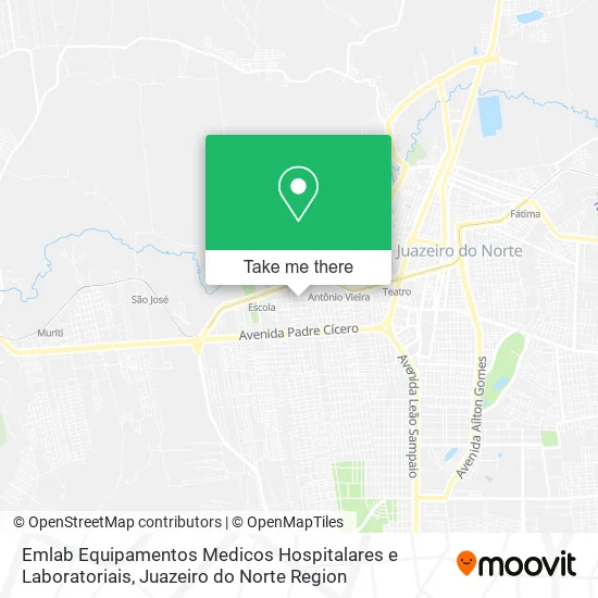 Emlab Equipamentos Medicos Hospitalares e Laboratoriais map