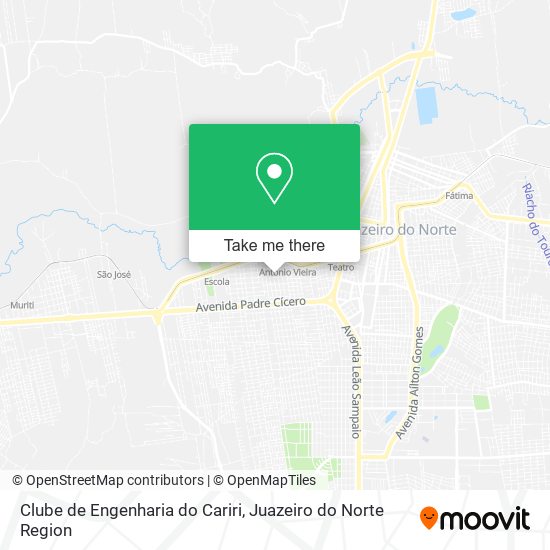 Mapa Clube de Engenharia do Cariri