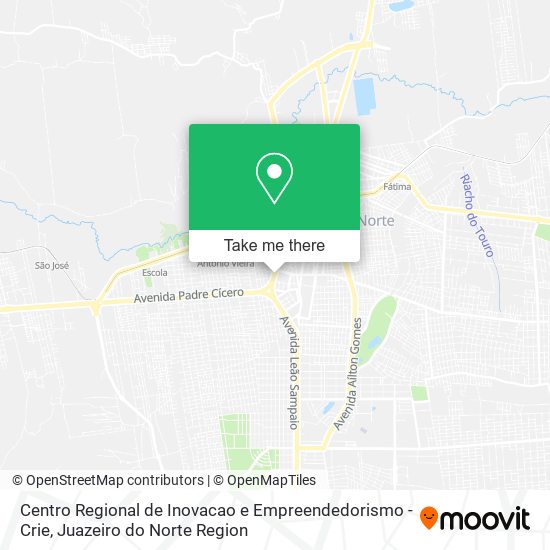 Centro Regional de Inovacao e Empreendedorismo - Crie map