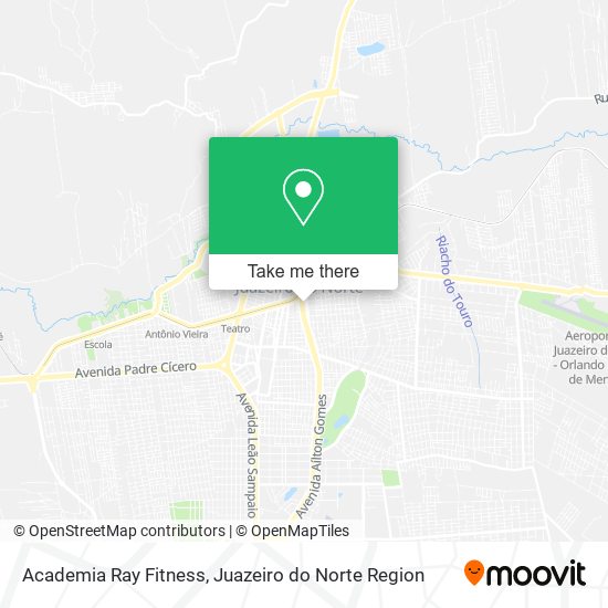 Mapa Academia Ray Fitness