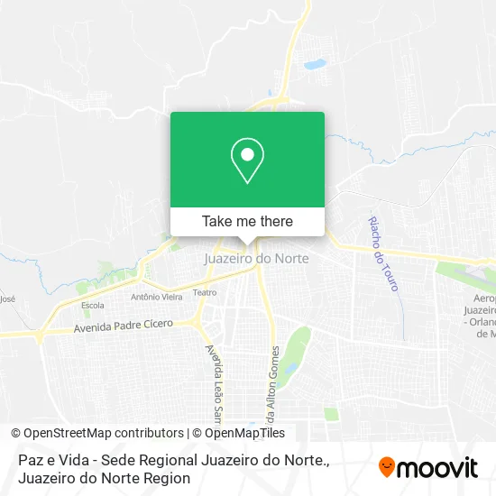 Paz e Vida - Sede Regional Juazeiro do Norte. map