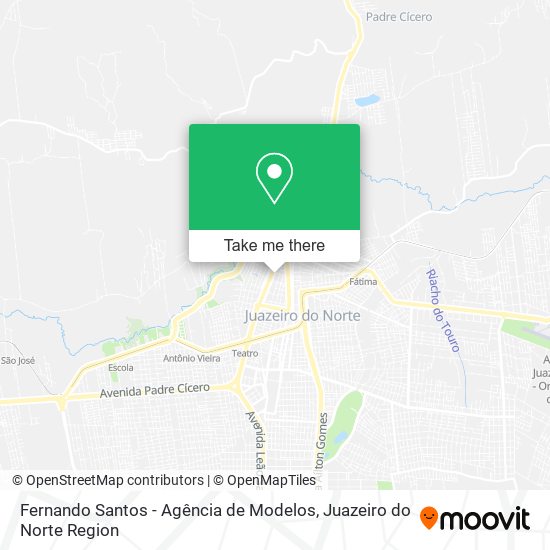 Mapa Fernando Santos - Agência de Modelos