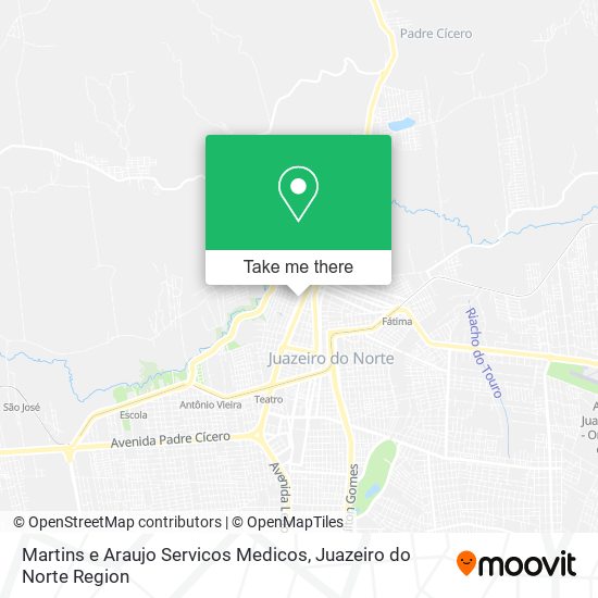 Mapa Martins e Araujo Servicos Medicos