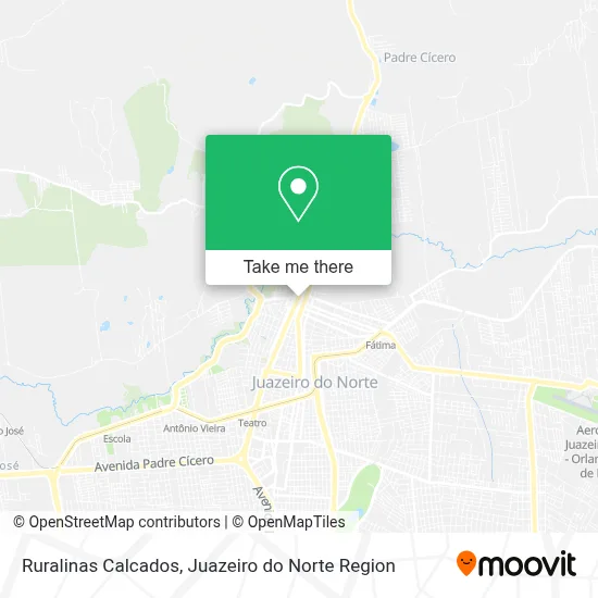 Ruralinas Calcados map