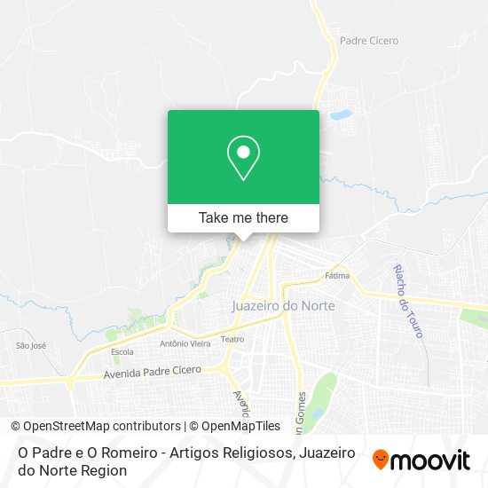 O Padre e O Romeiro - Artigos Religiosos map
