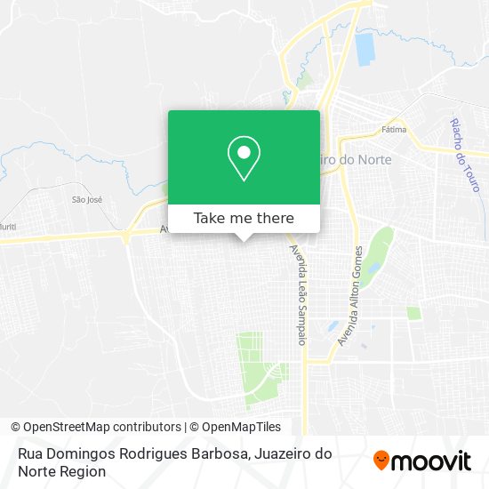 Mapa Rua Domingos Rodrigues Barbosa