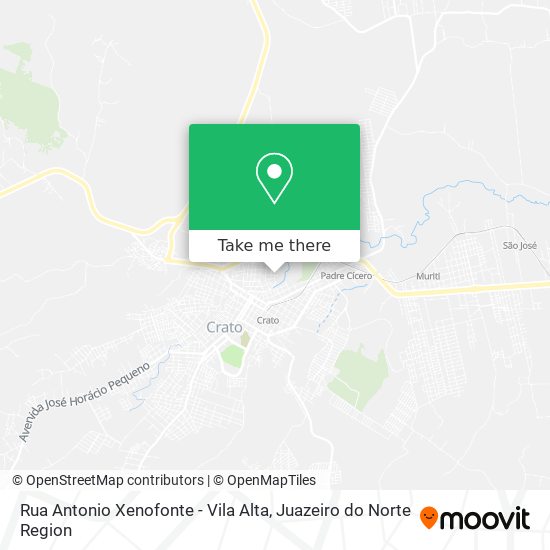 Mapa Rua Antonio Xenofonte - Vila Alta