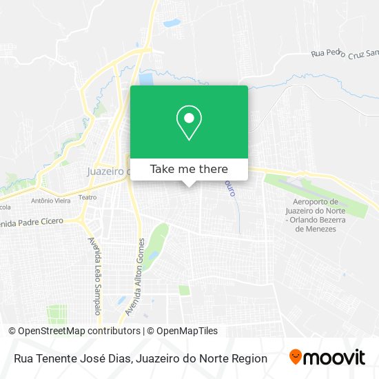 Mapa Rua Tenente José Dias