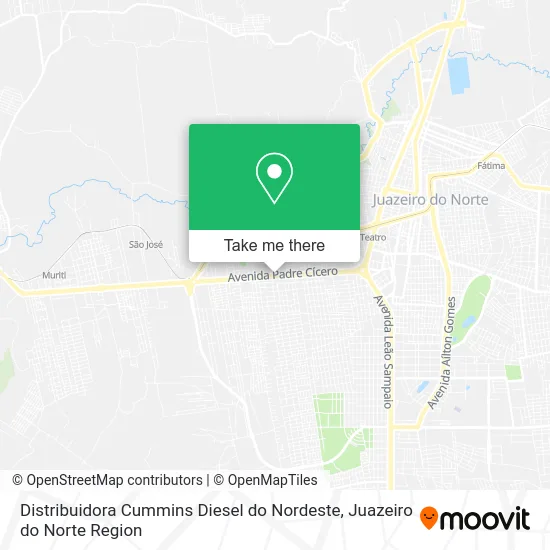 Distribuidora Cummins Diesel do Nordeste map