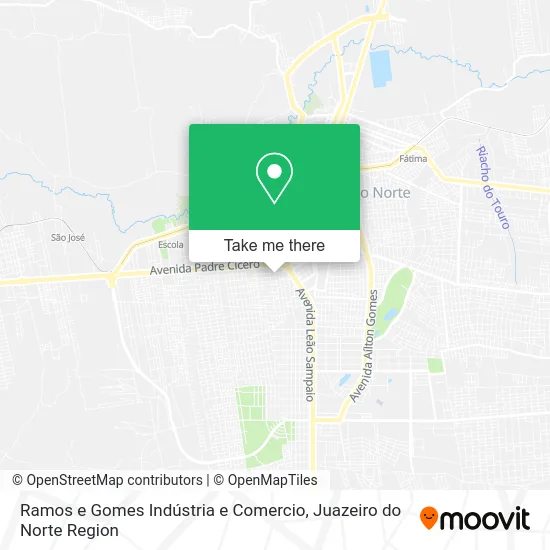 Ramos e Gomes Indústria e Comercio map