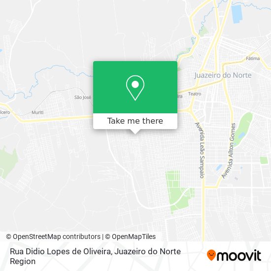 Rua Didio Lopes de Oliveira map