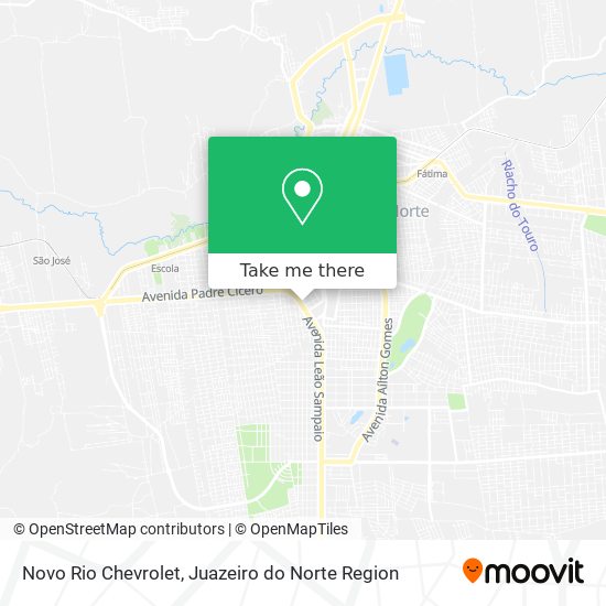 Novo Rio Chevrolet map