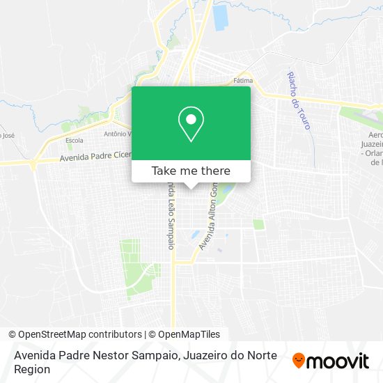 Mapa Avenida Padre Nestor Sampaio