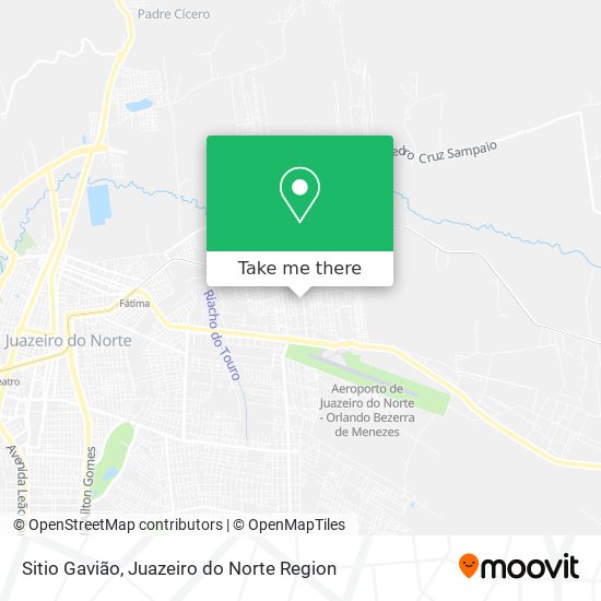 Sitio Gavião map