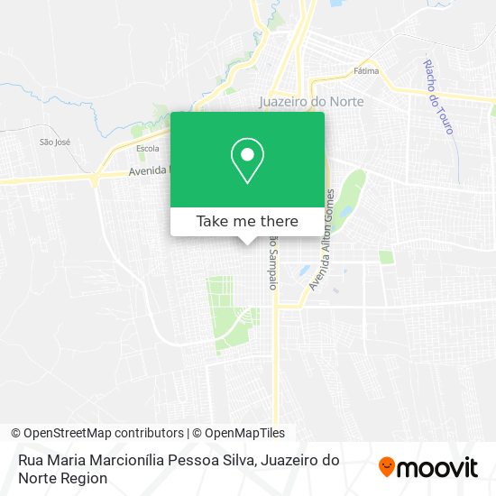 Mapa Rua Maria Marcionília Pessoa Silva