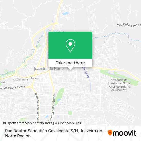 Mapa Rua Doutor Sebastião Cavalcante S / N