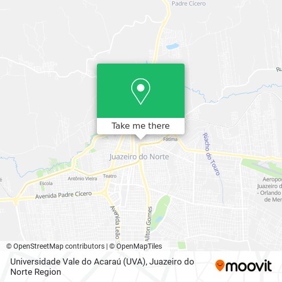 Mapa Universidade Vale do Acaraú (UVA)