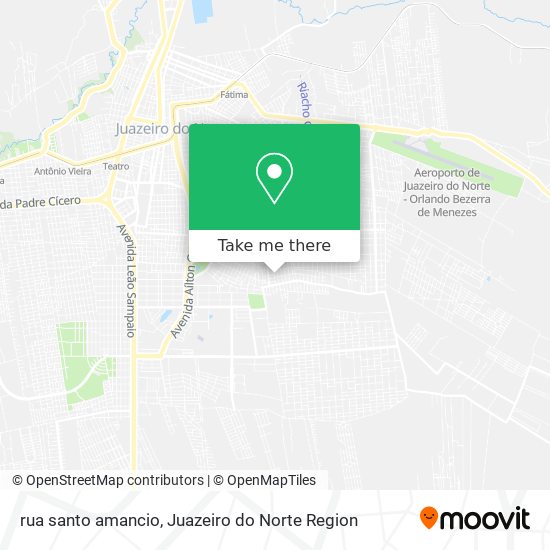 rua santo amancio map