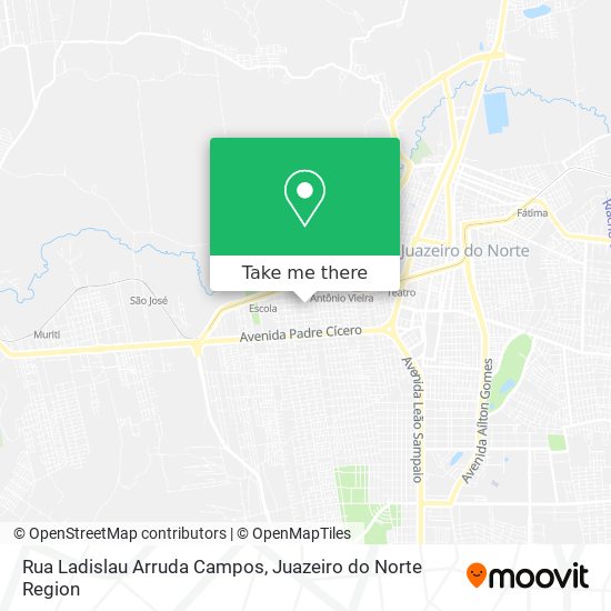 Mapa Rua Ladislau Arruda Campos