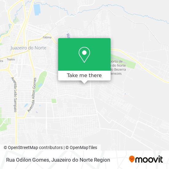 Mapa Rua Odilon Gomes