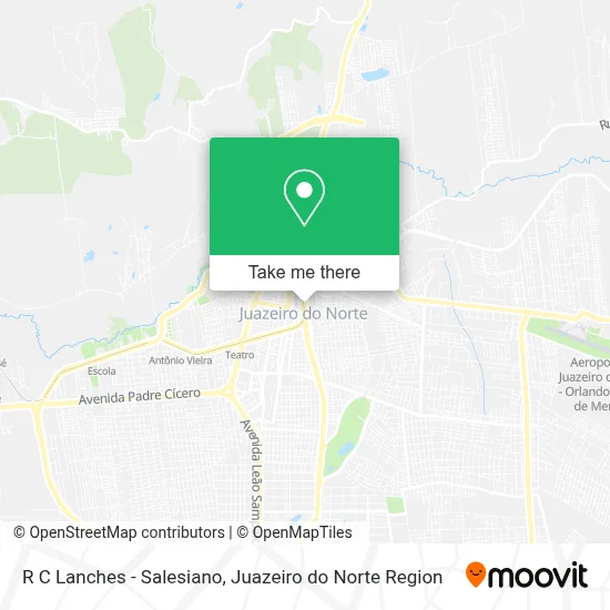 R C Lanches - Salesiano map