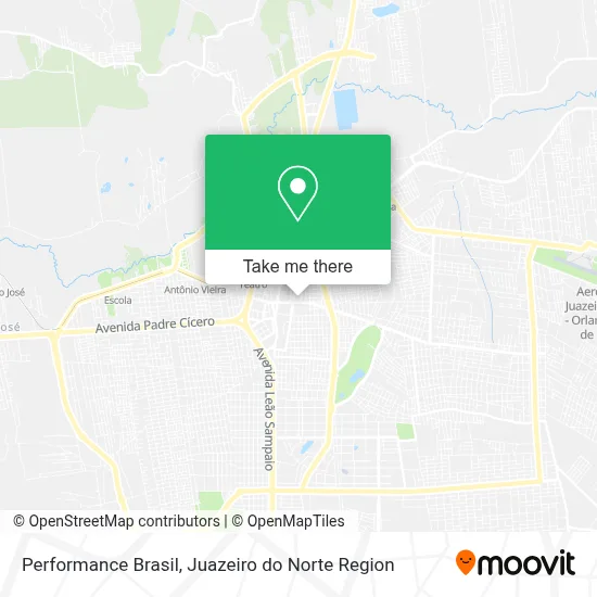 Performance Brasil map